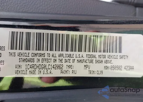 2020 Dodge Durango Gt Plus Rwd из США, поврежденный, VIN 1C4RDHDG0LC142062